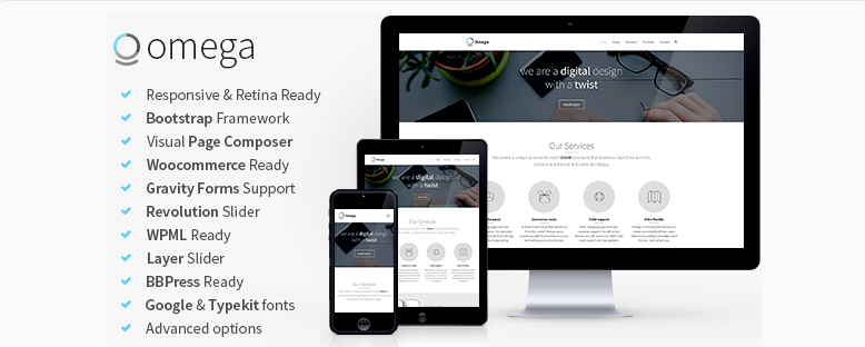 Omega Multi-Purpose Responsive Bootstrap Theme