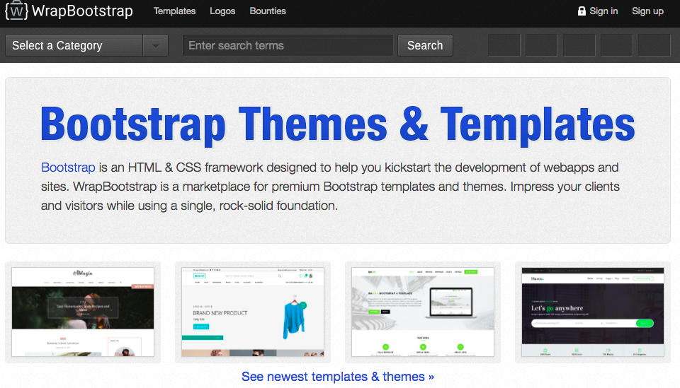 About Bootstrap Themes & Templates