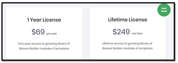 Beaver Builder Pricing